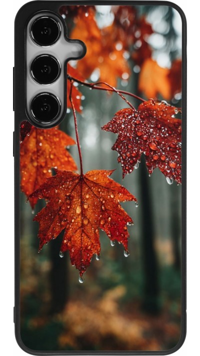 Samsung Galaxy S25+ Case Hülle - Silikon schwarz Autumn 25 Rain