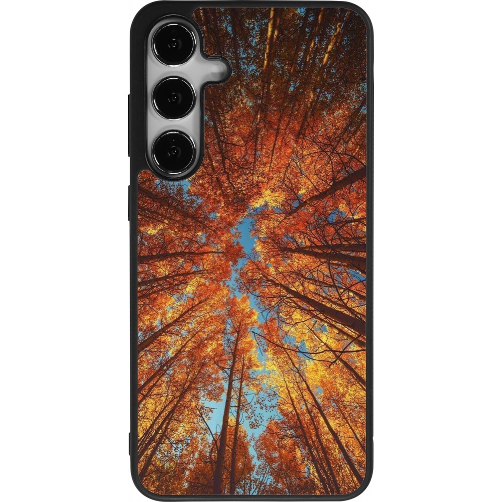 Samsung Galaxy S25+ Case Hülle - Silikon schwarz Autumn 25 Trees