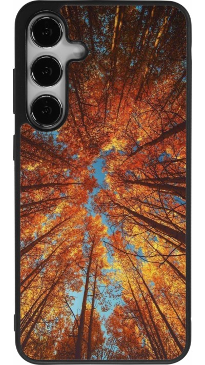 Samsung Galaxy S25+ Case Hülle - Silikon schwarz Autumn 25 Trees