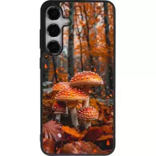 Coque Samsung Galaxy S25+ - Silicone rigide noir Autumn 26 Mushrooms in the woods
