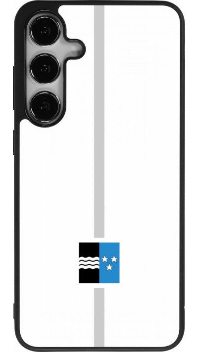 Samsung Galaxy S25+ Case Hülle - Silikon schwarz Kanton AG weiss