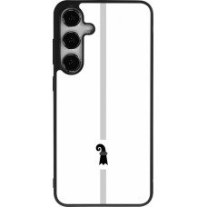 Coque Samsung Galaxy S25+ - Silicone rigide noir Canton BS blanc