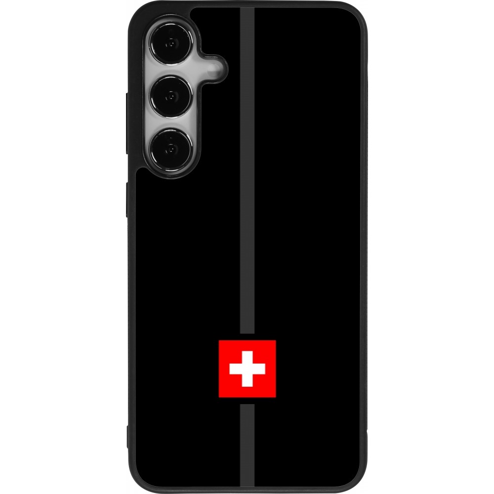 Coque Samsung Galaxy S25+ - Silicone rigide noir Canton CH noir