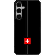 Coque Samsung Galaxy S25+ - Silicone rigide noir Canton CH noir