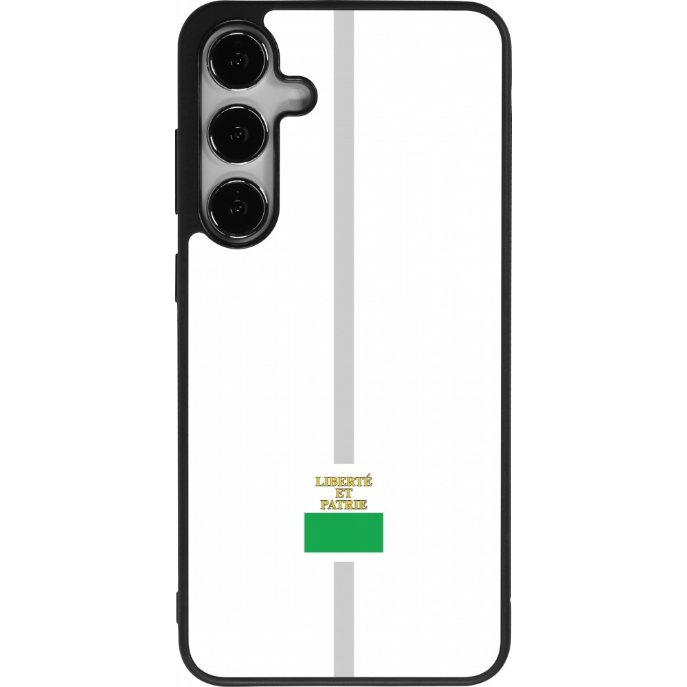 Samsung Galaxy S25+ Case Hülle - Silikon schwarz Kanton VD weiss