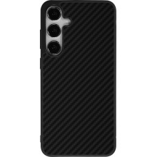 Samsung Galaxy S25+ Case Hülle - Silikon schwarz Carbon Basic