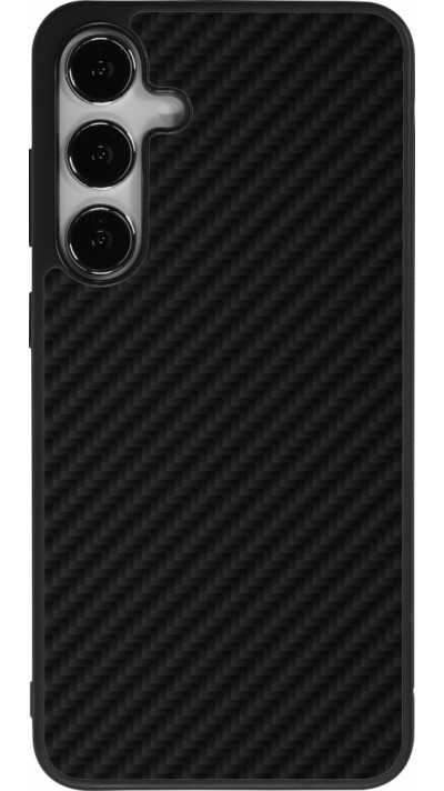 Samsung Galaxy S25+ Case Hülle - Silikon schwarz Carbon Basic
