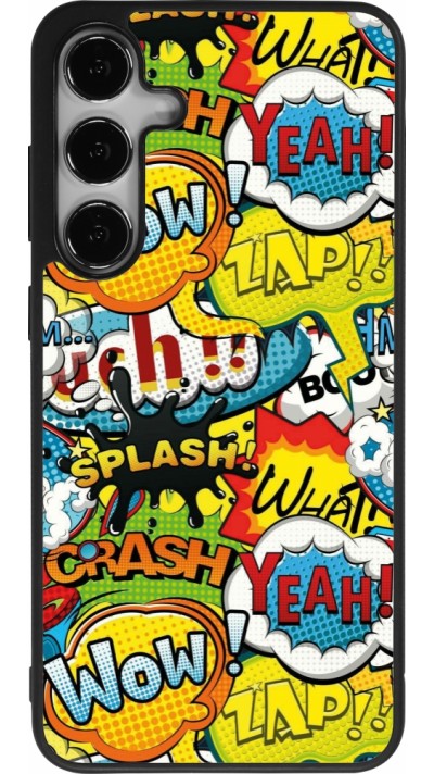 Samsung Galaxy S25+ Case Hülle - Silikon schwarz Cartoons slogans