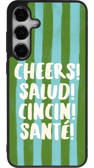 Samsung Galaxy S25+ Case Hülle - Silikon schwarz Cheers 2026