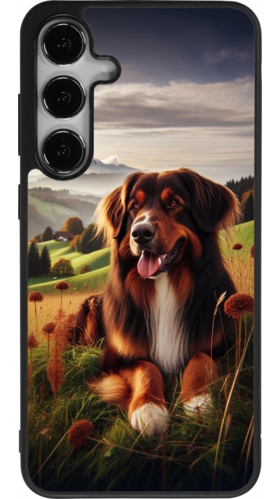 Samsung Galaxy S25+ Case Hülle - Silikon schwarz Hund Land Schweiz