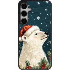 Coque Samsung Galaxy S25+ - Silicone rigide noir Christmas 25 Bear