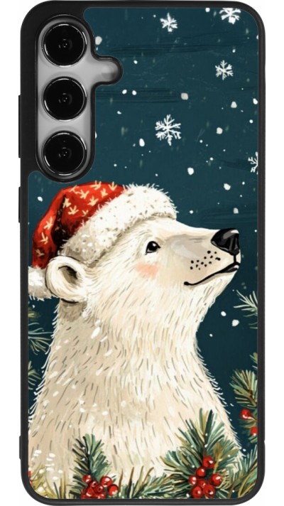 Coque Samsung Galaxy S25+ - Silicone rigide noir Christmas 25 Bear