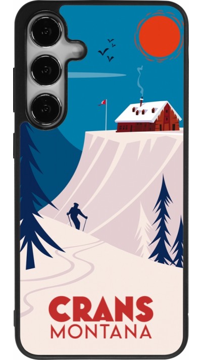 Samsung Galaxy S25+ Case Hülle - Silikon schwarz Crans-Montana Cabane
