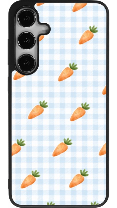 Coque Samsung Galaxy S25+ - Silicone rigide noir Easter 2026 Pattern carrots