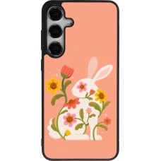 Coque Samsung Galaxy S25+ - Silicone rigide noir Easter 2026 Rabbit collage