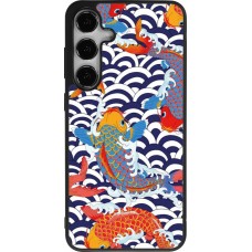 Coque Samsung Galaxy S25+ - Silicone rigide noir Easter 2023 japanese fish