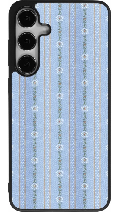 Samsung Galaxy S25+ Case Hülle - Silikon schwarz Edelweiss