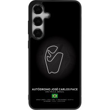 Coque Samsung Galaxy S25+ - Silicone rigide noir F1 Track 2025 Brazil