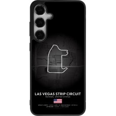 Coque Samsung Galaxy S25+ - Silicone rigide noir F1 Track 2025 Las Vegas