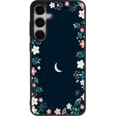 Samsung Galaxy S25+ Case Hülle - Silikon schwarz Flowers space