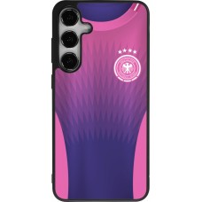 Coque Samsung Galaxy S25+ - Silicone rigide noir Maillot de football Allemagne Extérieur personnalisable