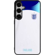Coque Samsung Galaxy S25+ - Silicone rigide noir Maillot de football Angleterre 2022 personnalisable