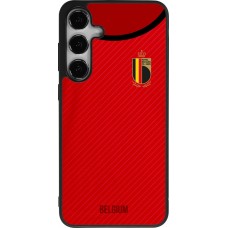 Coque Samsung Galaxy S25+ - Silicone rigide noir Maillot de football Belgique 2022 personnalisable