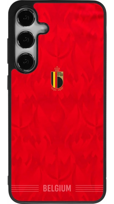 Samsung Galaxy S25+ Case Hülle - Silikon schwarz Belgien 2026 personalisierbares Fussballtrikot