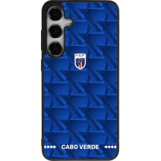 Samsung Galaxy S25+ Case Hülle - Silikon schwarz Kap Verde 2026 personalisierbares Fussballtrikot