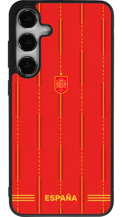 Samsung Galaxy S25+ Case Hülle - Silikon schwarz Spanien 2026 personalisierbares Fussballtrikot