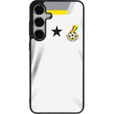 Coque Samsung Galaxy S25+ - Silicone rigide noir Maillot de football Ghana 2022 personnalisable