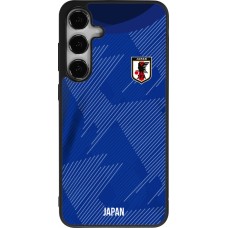 Coque Samsung Galaxy S25+ - Silicone rigide noir Maillot de football Japon 2022 personnalisable