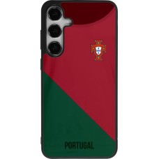 Samsung Galaxy S25+ Case Hülle - Silikon schwarz Fussballtrikot Portugal2022