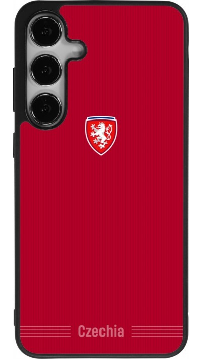 Samsung Galaxy S25+ Case Hülle - Silikon schwarz Tschechische Republik 2026 personalisierbares Fussballtrikot