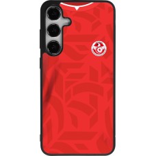 Coque Samsung Galaxy S25+ - Silicone rigide noir Maillot de football Tunisie 2022 personnalisable
