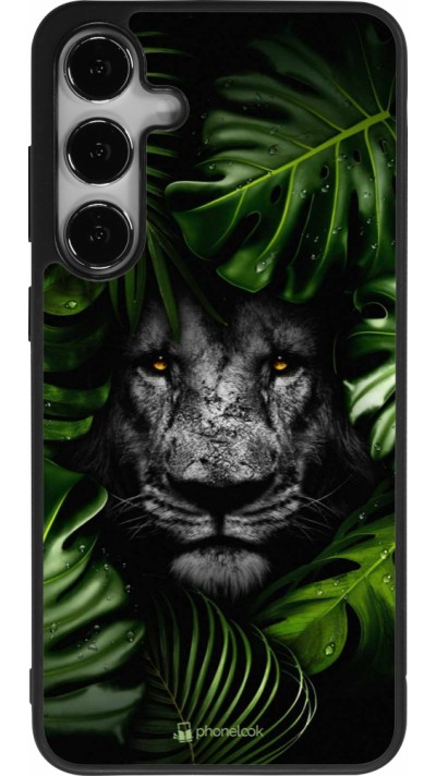 Coque Samsung Galaxy S25+ - Silicone rigide noir Forest Lion