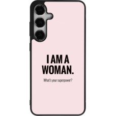 Coque Samsung Galaxy S25+ - Silicone rigide noir I am a woman