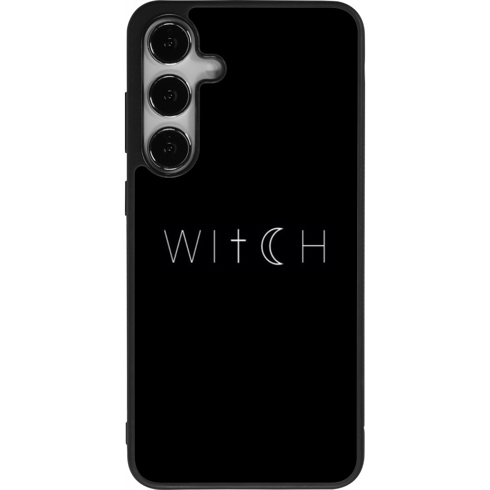 Coque Samsung Galaxy S25+ - Silicone rigide noir Halloween 22 witch word