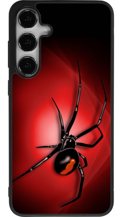 Coque Samsung Galaxy S25+ - Silicone rigide noir Halloween 2023 spider black widow