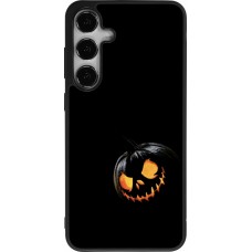 Coque Samsung Galaxy S25+ - Silicone rigide noir Halloween 2023 discreet pumpkin