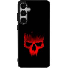 Coque Samsung Galaxy S25+ - Silicone rigide noir Halloween 2023 scary skull