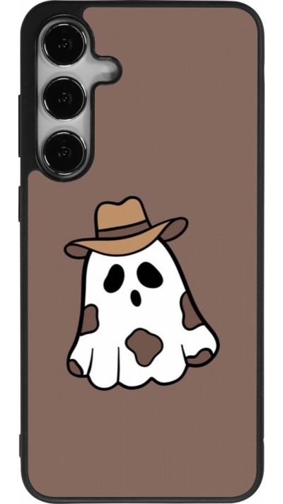 Coque Samsung Galaxy S25+ - Silicone rigide noir Halloween 2024 cowboy ghost