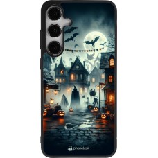 Coque Samsung Galaxy S25+ - Silicone rigide noir Halloween Spookville