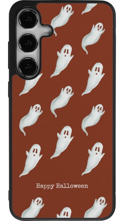 Coque Samsung Galaxy S25+ - Silicone rigide noir Halloween 2025 Pattern of ghosts