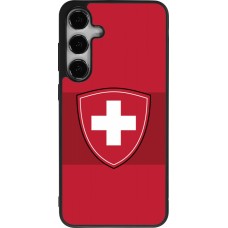 Samsung Galaxy S25+ Case Hülle - Silikon schwarz Hockey World Championship Ecusson Suisse