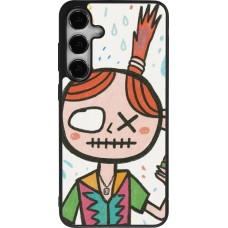 Samsung Galaxy S25+ Case Hülle - Silikon schwarz Little Girl Sketch