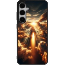 Samsung Galaxy S25+ Case Hülle - Silikon schwarz Himmelsleuchten Zenit