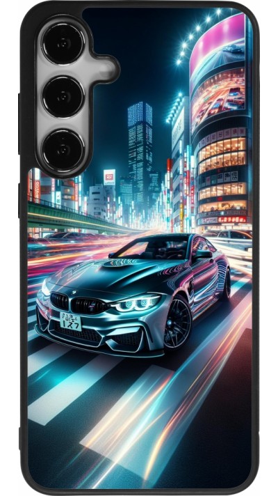 Samsung Galaxy S25+ Case Hülle - Silikon schwarz BMW M4 Tokio Nacht