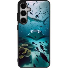 Samsung Galaxy S25+ Case Hülle - Silikon schwarz Manta Lagune Reinigung