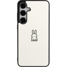 Samsung Galaxy S25+ Case Hülle - Silikon schwarz Minimal Häschen Süße
